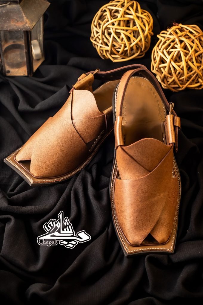 Charsadda Chappal Grain Brown T Shape