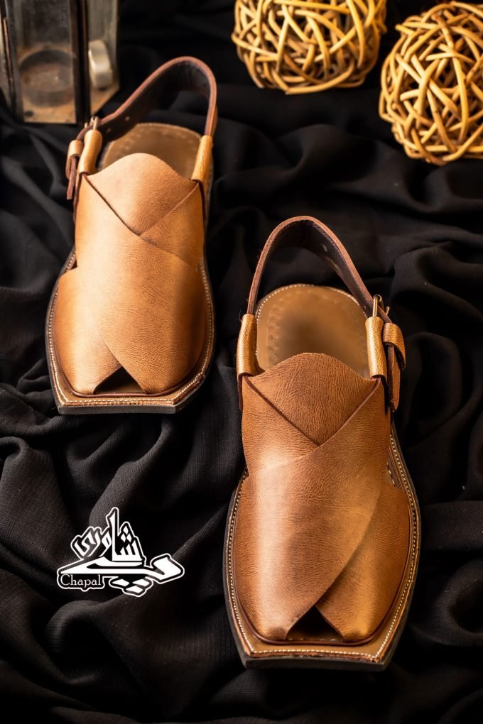 Charsadda Chappal Grain Brown T Shape