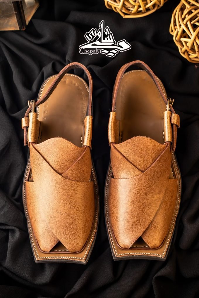 Charsadda Chappal Grain Brown T Shape