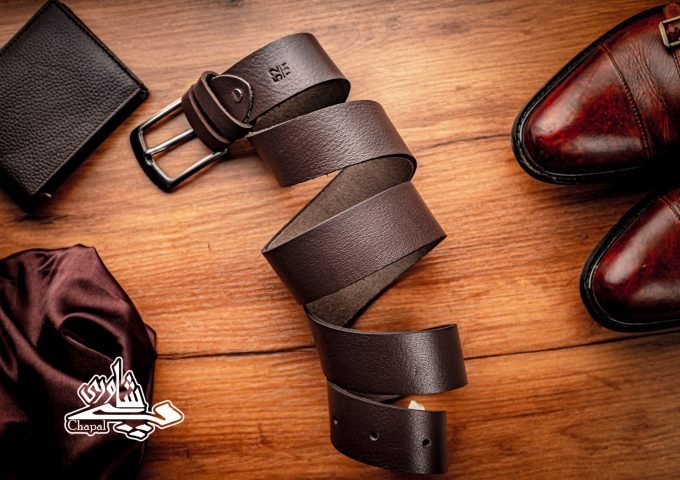 Leather Belt For Men - Brown Casual - Image 5